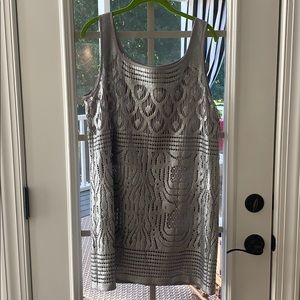 Lilly Pulitzer Silver Lace Dress